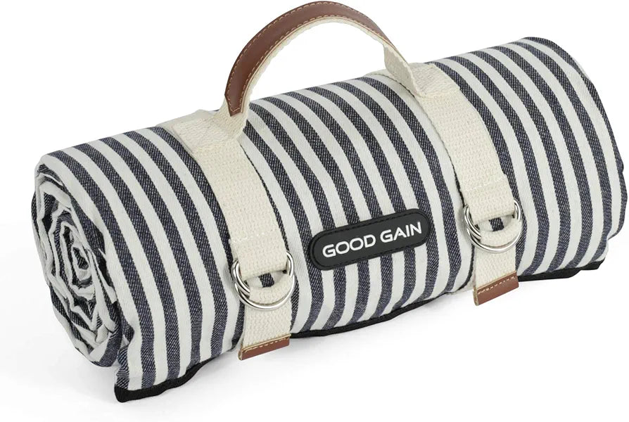 Wasserdichte Picknickdecke mit Tragegurt für Strand und Camping