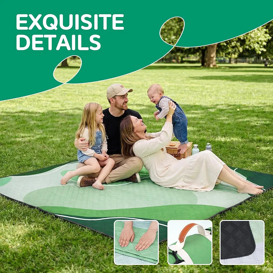 Extra große Picknickdecke für draußen Camping Strandmatte Geschenk
