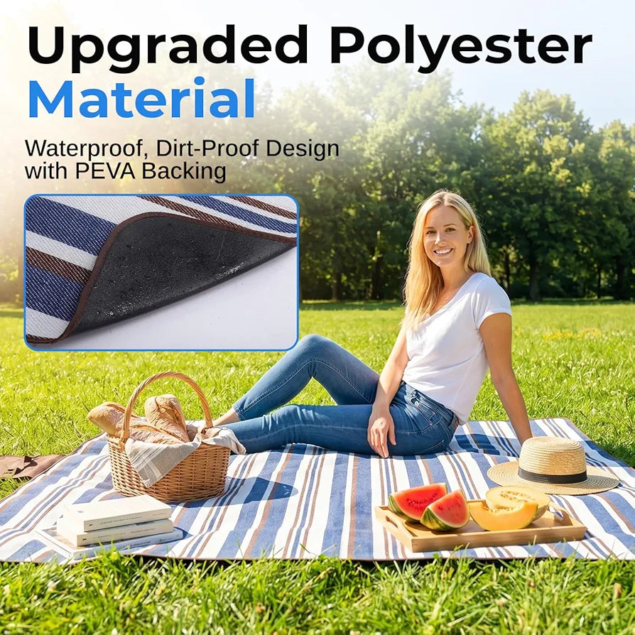 Scuddles 152cm x 203cm Große Outdoor Picknickdecke - Wasserdicht