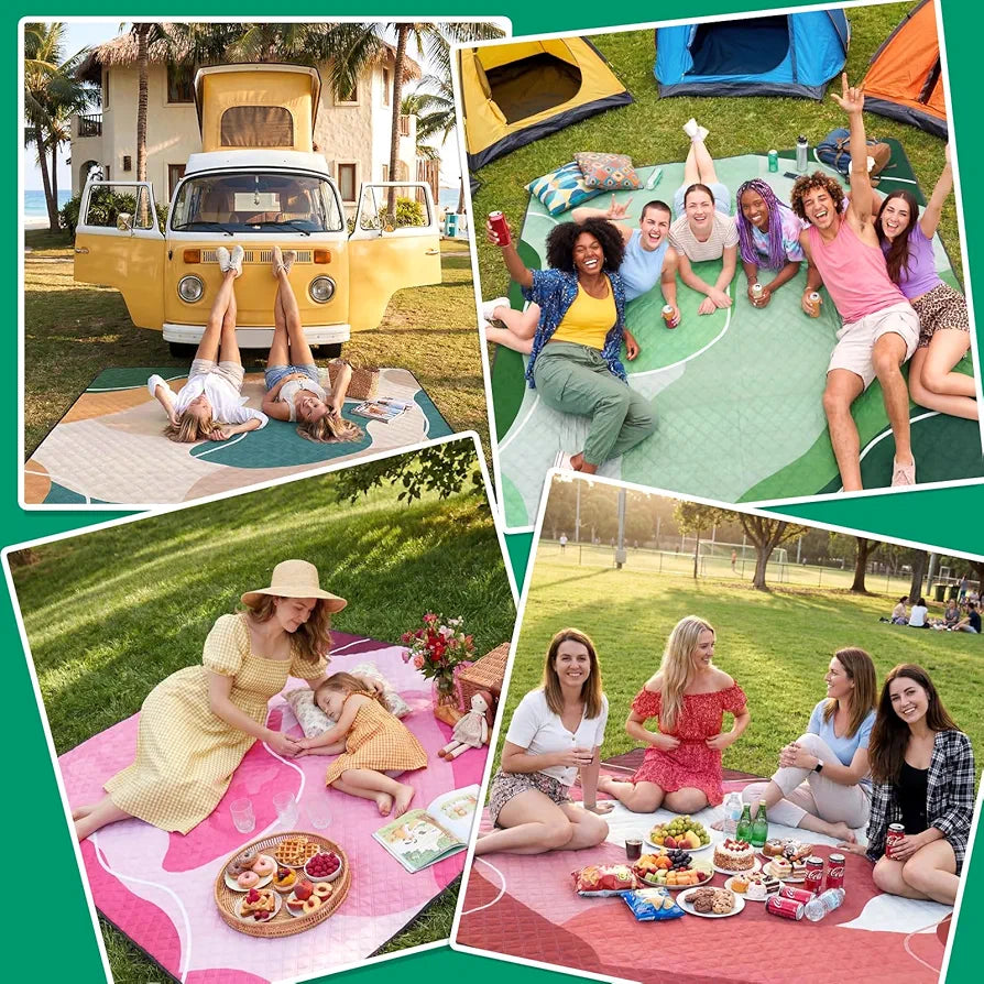 Extra große Picknickdecke für draußen Camping Strandmatte Geschenk